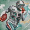 Miami Dolphins Reggie Bush Diamond Painting