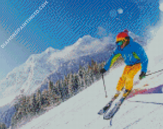 Mountain Skiing diamond painting