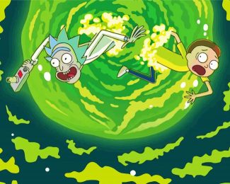 Rick And Morty In Space diamond painting
