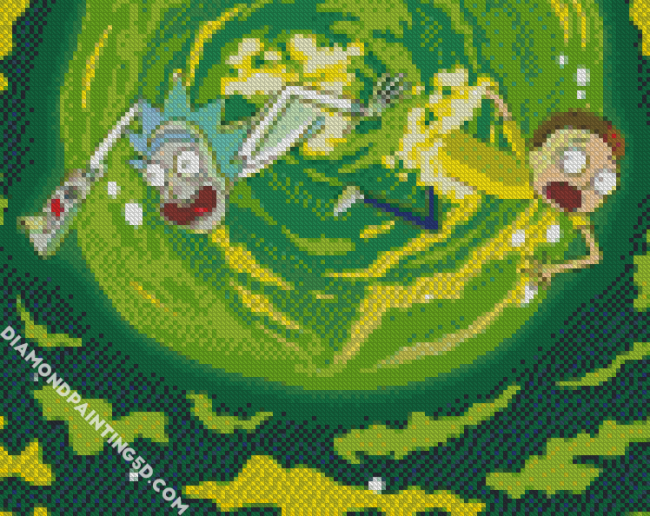 Rick And Morty In Space diamond painting