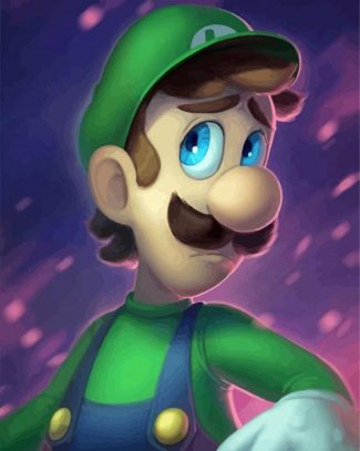 Sad Luigi Diamond Painting