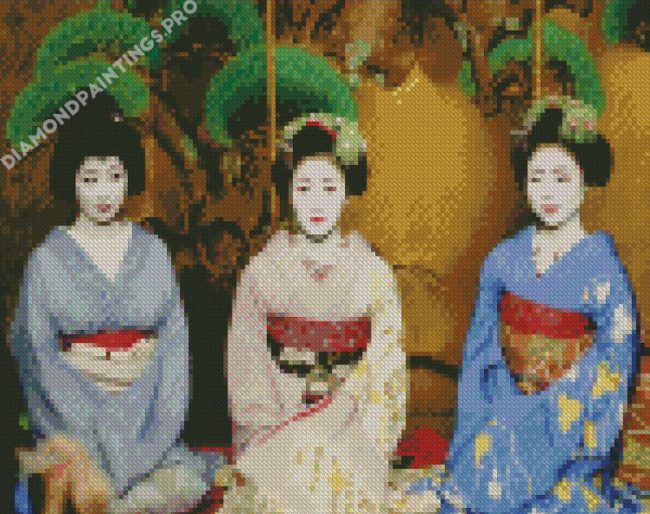 Geisha Japanese Ladies Diamond Painting