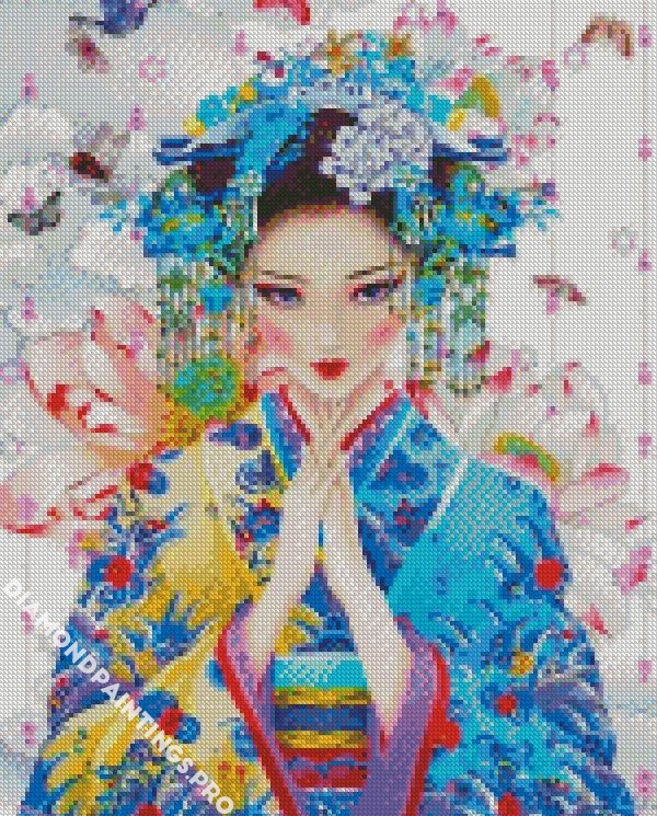 Geisha Woman Diamond painting