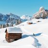 Snowy Dolomites Italy Mountains Diamond Painting