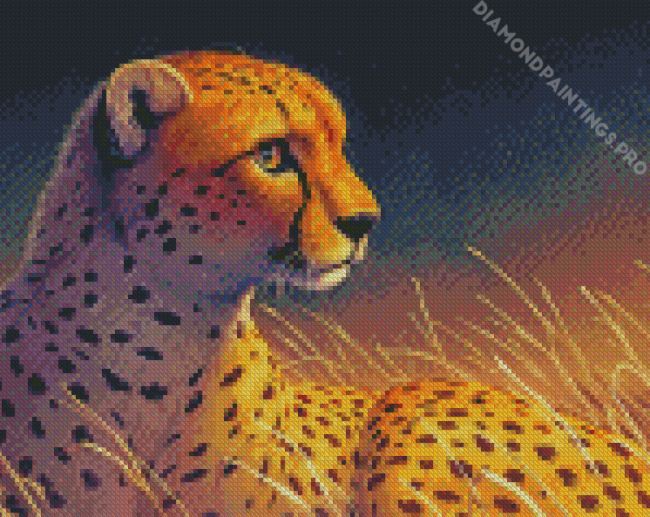Wild Cheetah diamond painting