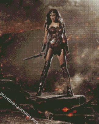 Wonder Woman Soldier Diamond Painting