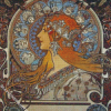 Zodiac Alphonse Mucha Diamond Painting