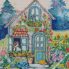 Aesthetic Cottage Garden Art Diamond Painting