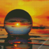 Sunset Through Glass Ball Diamond Painting