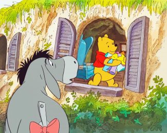 Winnie The Pooh And Eeyore Diamond Painting