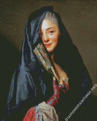 The Lady With The Veil By Alexander Roslin Diamond Painting