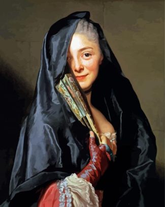 The Lady With The Veil By Alexander Roslin Diamond Painting
