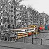 Amsterdam Colorful Barges Diamond Painting