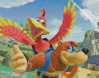 Banjo And Kazooie Game Characters Diamond Painting
