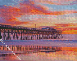 Beautiful Sunset In Myrtle Beach Diamond Painting