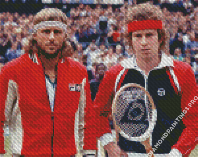 Bjorn Borg And John Mcenroe Diamond Painting