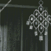 Black And White Wind Chimes Diamond Painting