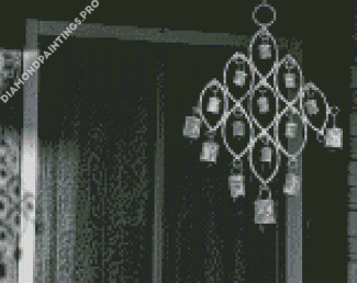 Black And White Wind Chimes Diamond Painting