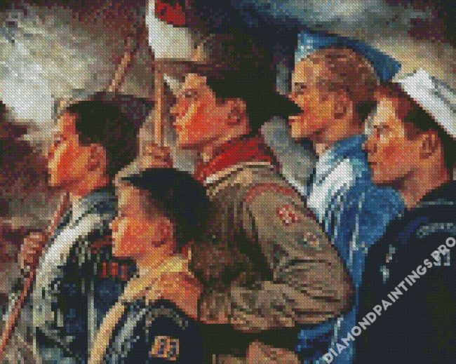 Boys Scouts Art Diamond Painting