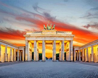 Brandenburg Gate At Sunset Diamond Painting