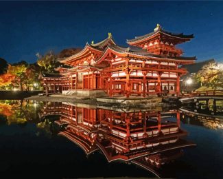 Byodo In Temple Reflection Diamond Painting