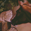 Cat And Horse Art Diamond Painting