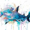 Colorful Hammerhead Shark Art Diamond Painting
