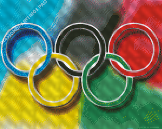 Colorful Olympic Rings Diamond Painting