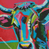 Pop Art Colorful Cow Diamond Painting