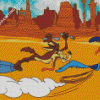 Coyote And The Road Runner Diamond Painting