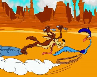 Coyote And The Road Runner Diamond Painting