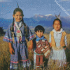 Native American Children Diamond Painting