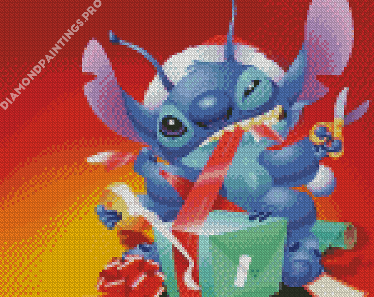 Stitch And Angel Characters - 5D Diamond Painting 