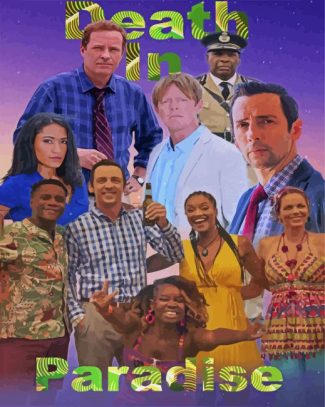 Death In Paradise Characters Poster Diamond Painting