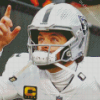 Derek Carr Player Diamond Painting