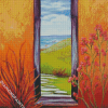 Door To Beach Diamond Painting