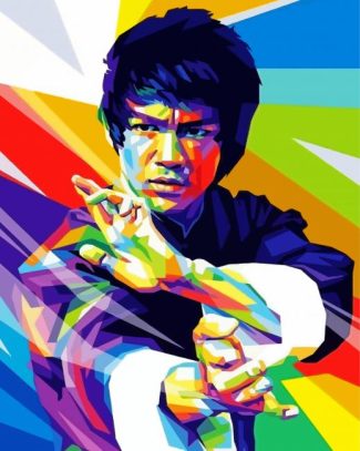 Enter The Dragon Bruce Lee Pop Art Diamond Painting
