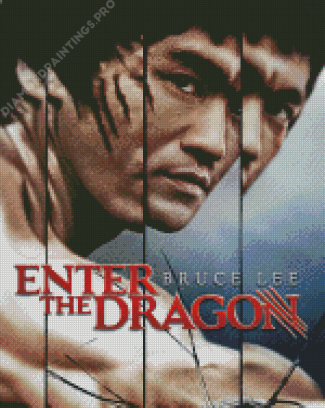 Enter The Dragon Poster Diamond Painting