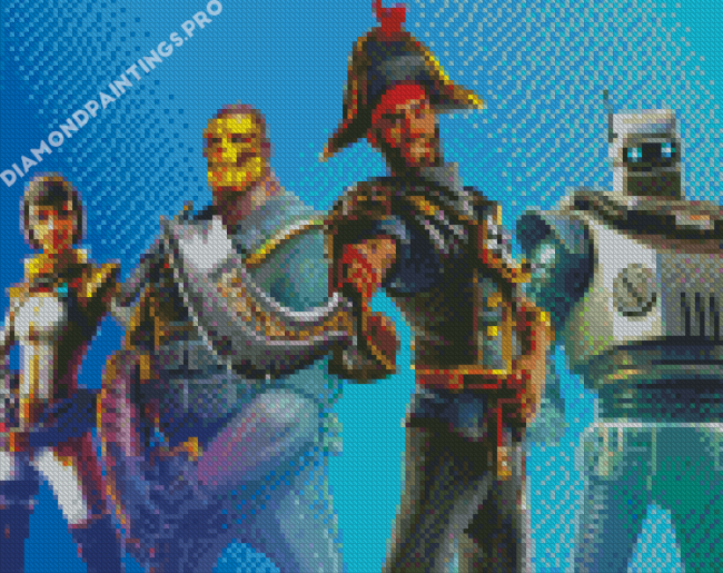 Fortnite Online Game Characters Diamond Painting