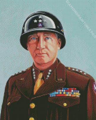 George Patton Diamond Painting