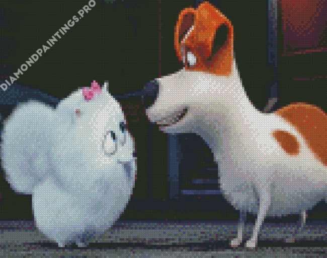 Gidget And Max The Secret Life Of Pets Diamond Painting