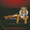 King Tiger On Sofa Diamond Painting