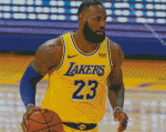 Lebron James Los Angeles Lakers Diamond Painting