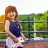 Little Girl Playing Electric Guitars Diamond Painting