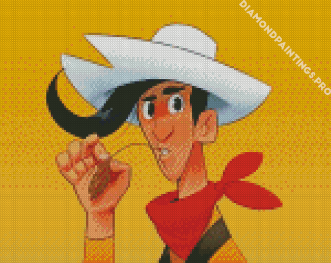 Lucky Luke Character Diamond Painting