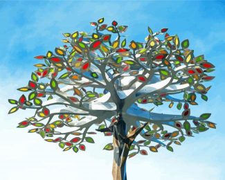 Metal Tree Of Seasons Diamond Painting