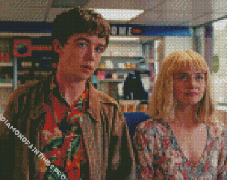 Alex Lawther And Jessica Barden Diamond Painting