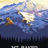 Snowy Mt Baker Poster Diamond Painting