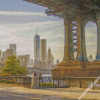 New York Brooklyn Bridge And Trade Center Diamond Painting