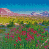 Oregon Mountains Landscape Diamond Painting